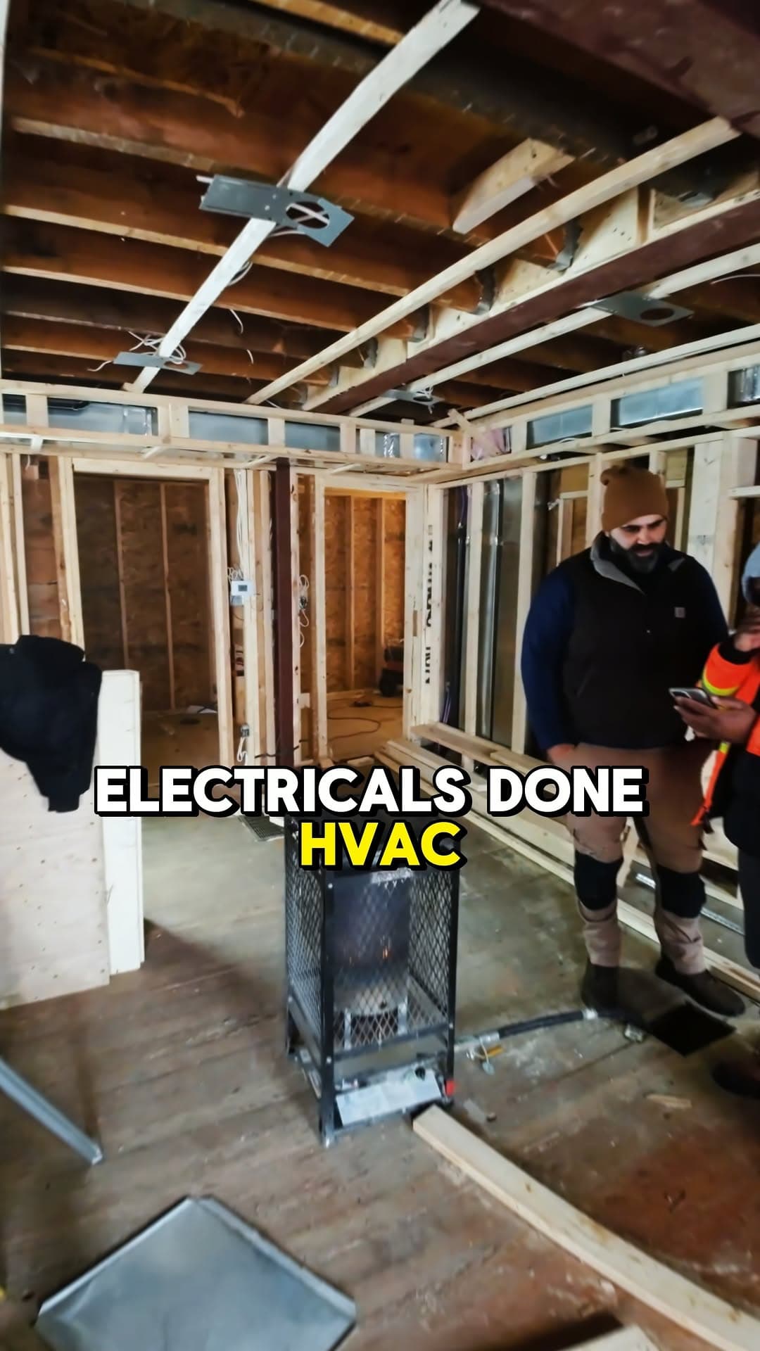 Rough-in inspection passed on a Leo Constra renovation framing project